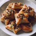 Bladerdeegsterren (feestvormen met kastanjechampignons)