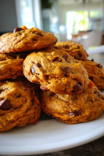 Chewy Pumpkin Chocolate Chip Cookies Recipe