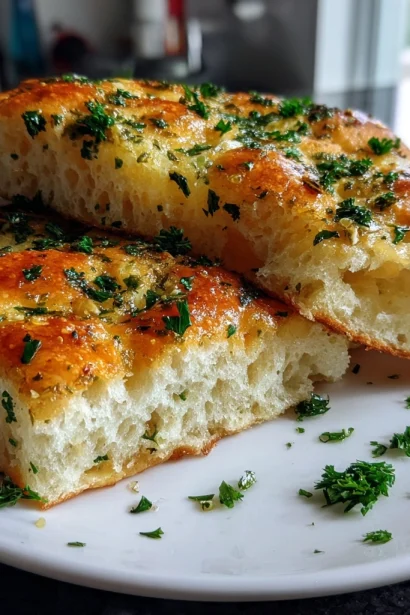 Classic Garlic Bread Focaccia