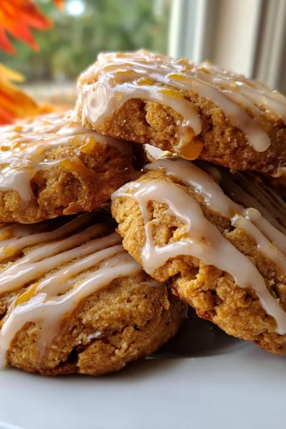 Classic Pumpkin Cookies with Maple Glaze