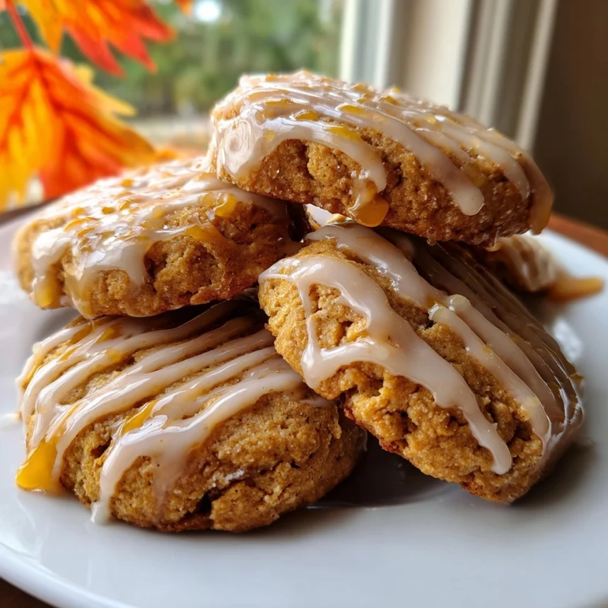 Classic Pumpkin Cookies with Maple Glaze