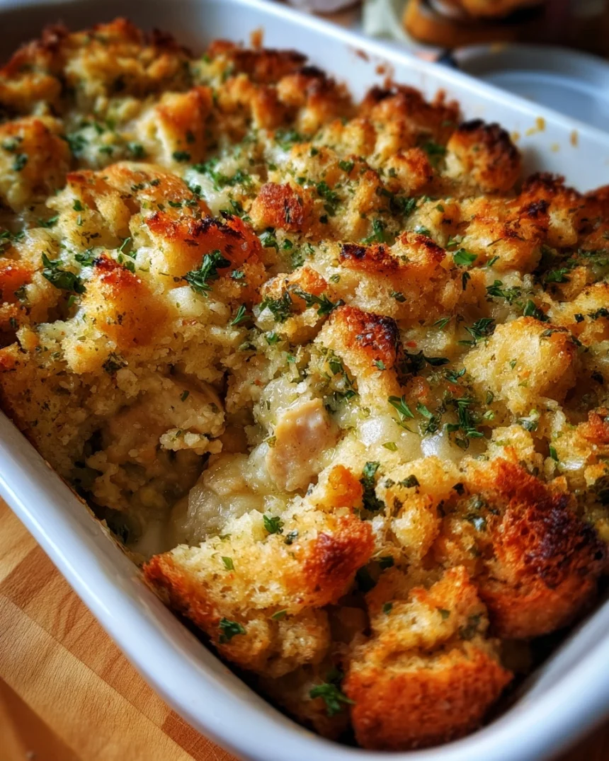 Comforting Chicken and Stuffing Casserole Recipe