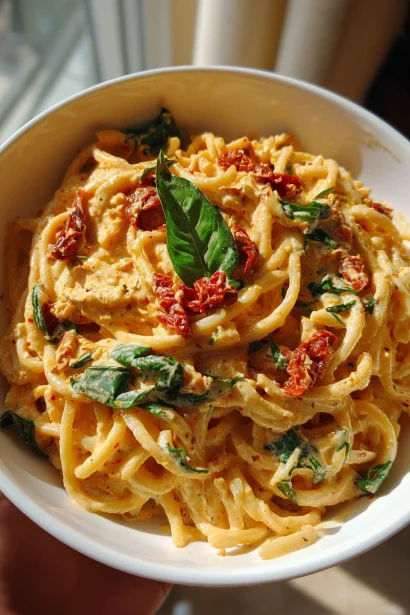 Creamy Sun-Dried Tomato Vegan Pasta ðŸŒ±ðŸ