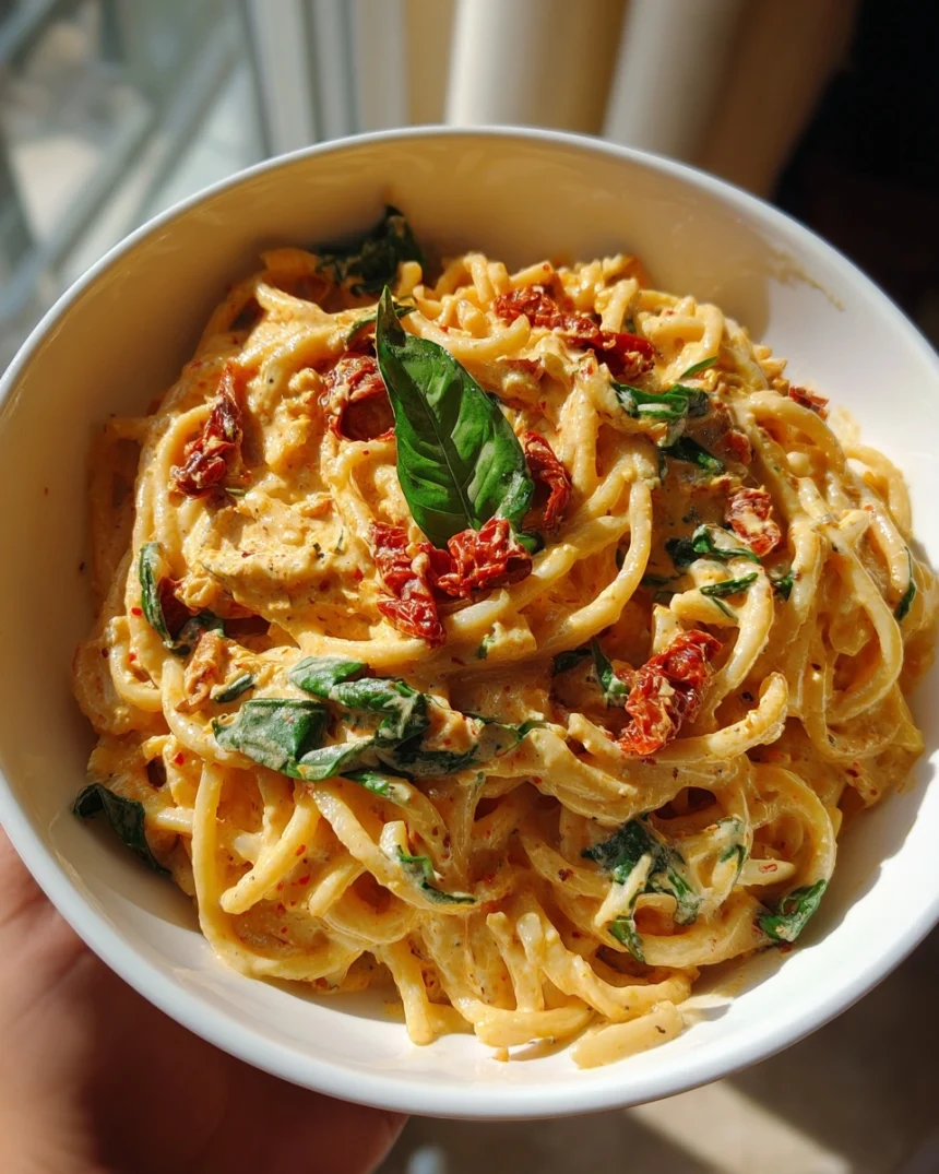 Creamy Sun-Dried Tomato Vegan Pasta ðŸŒ±ðŸ