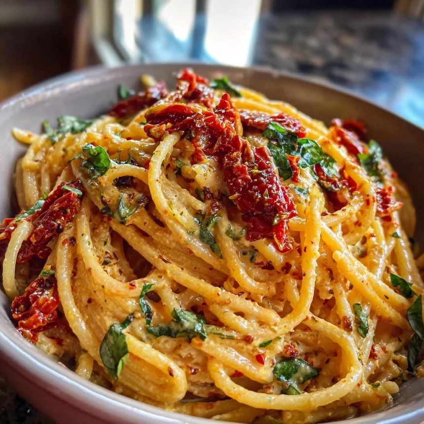 Creamy Sun-Dried Tomato Vegan Pasta Recipe You’ll Love 🌱🍝