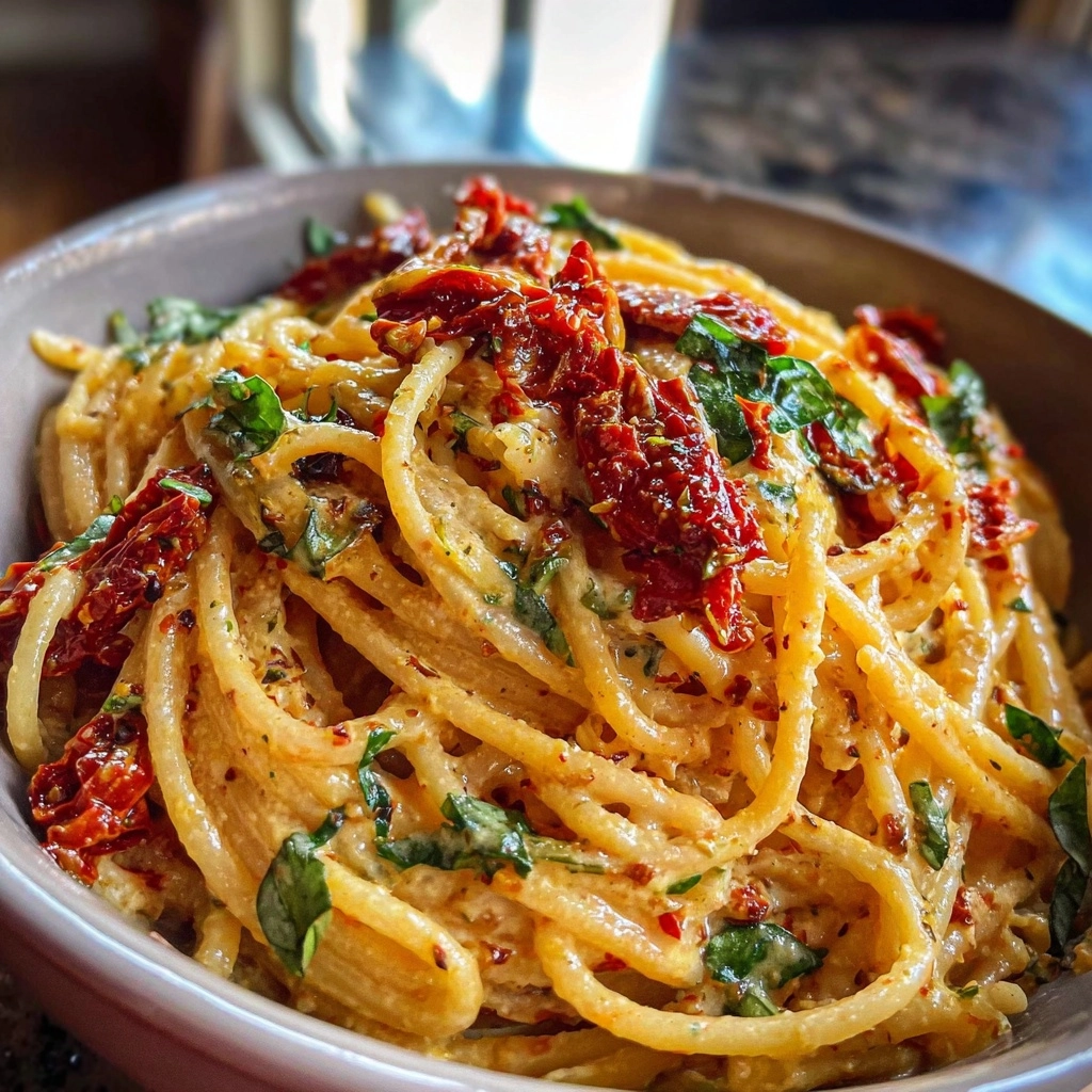 Creamy Sun-Dried Tomato Vegan Pasta Recipe You’ll Love 🌱🍝