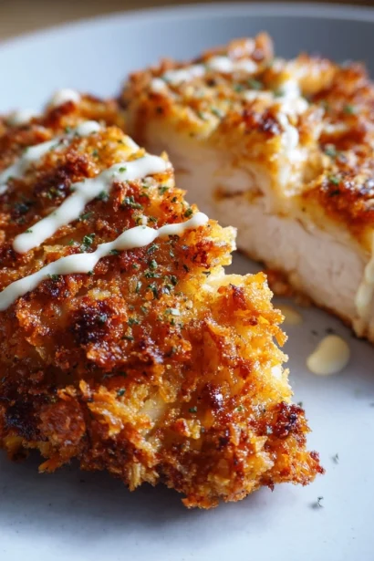 Crispy Air Fryer Parmesan Crusted Chicken with Mayo Recipe