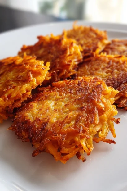 Crispy Healthy Sweet Potato Hash Browns Recipe Delight