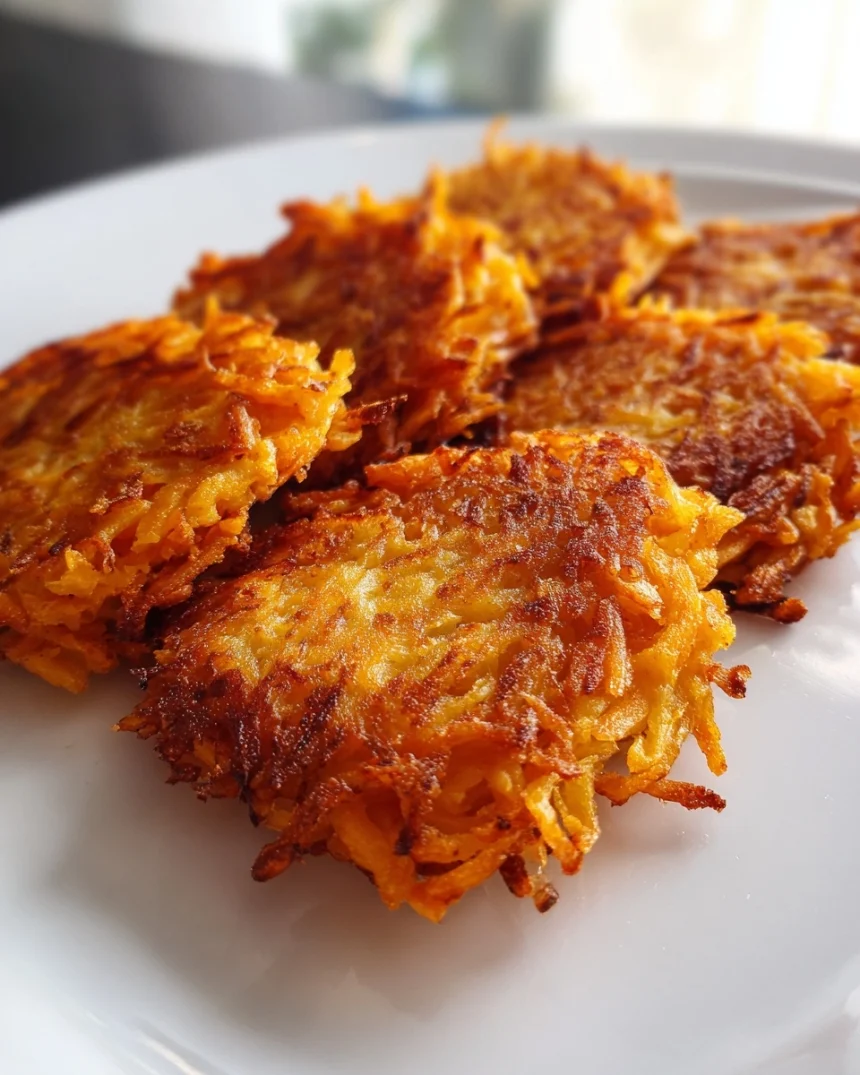 Crispy Healthy Sweet Potato Hash Browns Recipe Delight