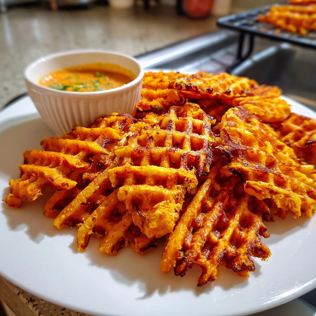Crispy Sweet Potato Waffle Fries Recipe