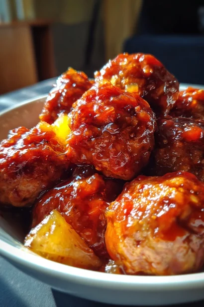 Crock Pot Hawaiian Meatballs – Easy Recipe
