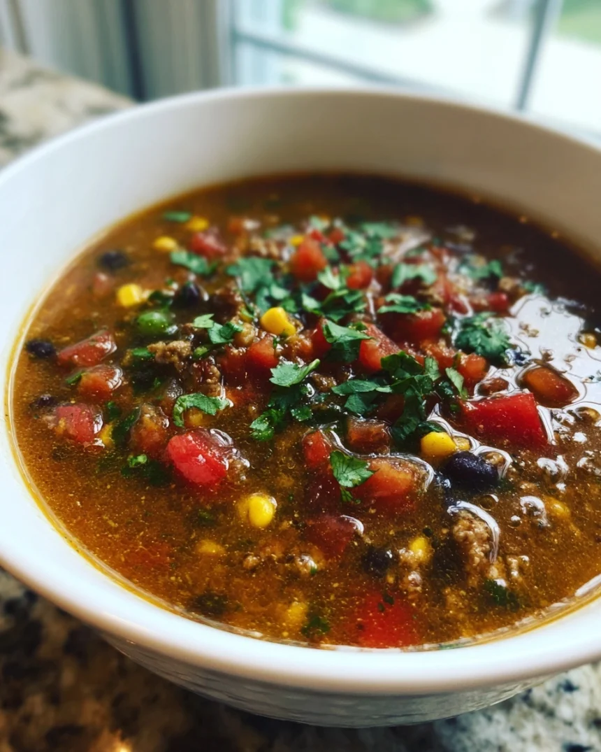 Crock Pot Low-Carb Taco Soup - Whether you are eating low-carb or gluten-free, this keto soup recipe is sure toâ€¦ | Low carb taco soup, Low carb tacos, Low carb soup