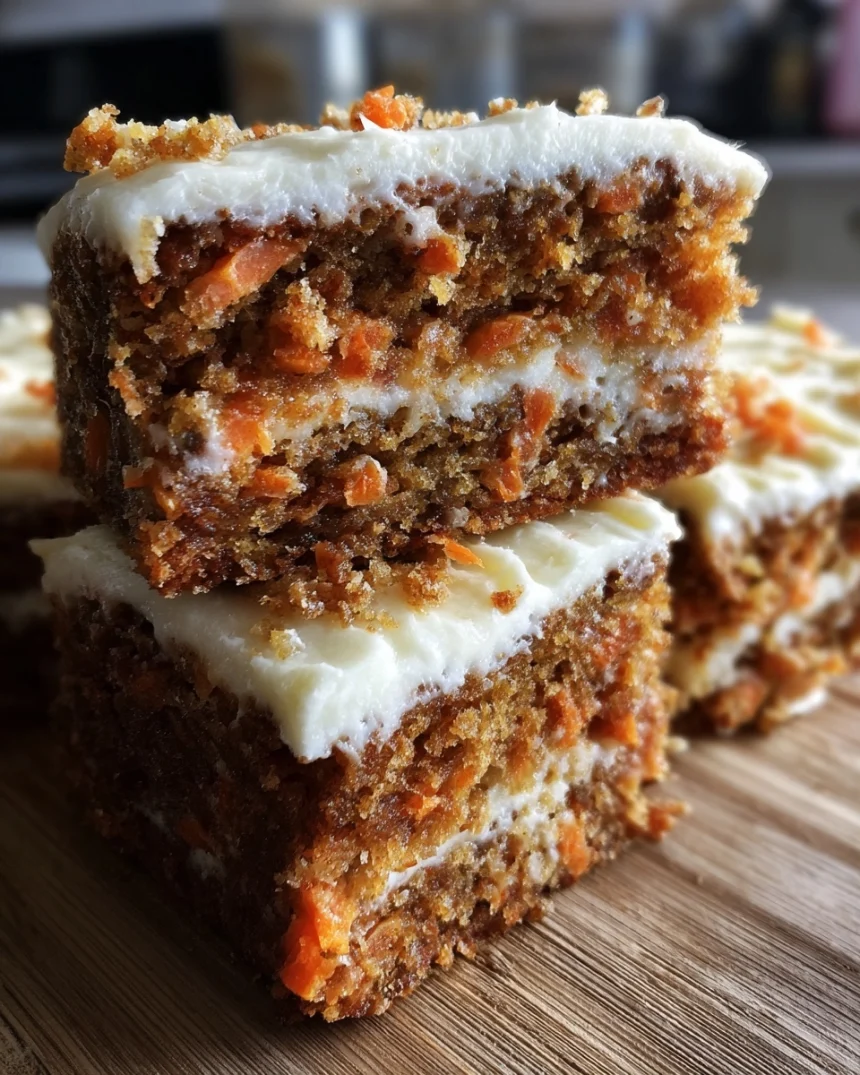 Decadent Carrot Cake Bars with Cream Cheese Frosting
