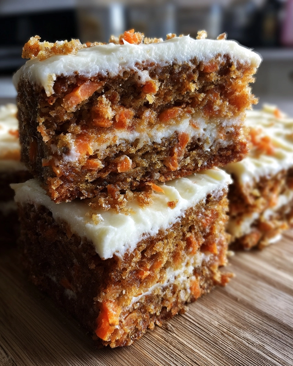 Decadent Carrot Cake Bars with Cream Cheese Frosting
