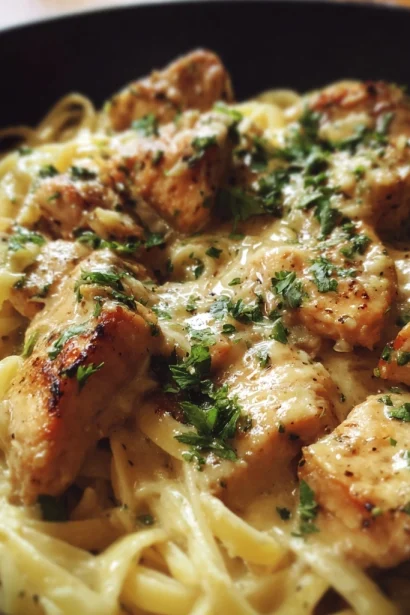 Easy 30-Minute Creamy Garlic Parmesan Chicken Pasta