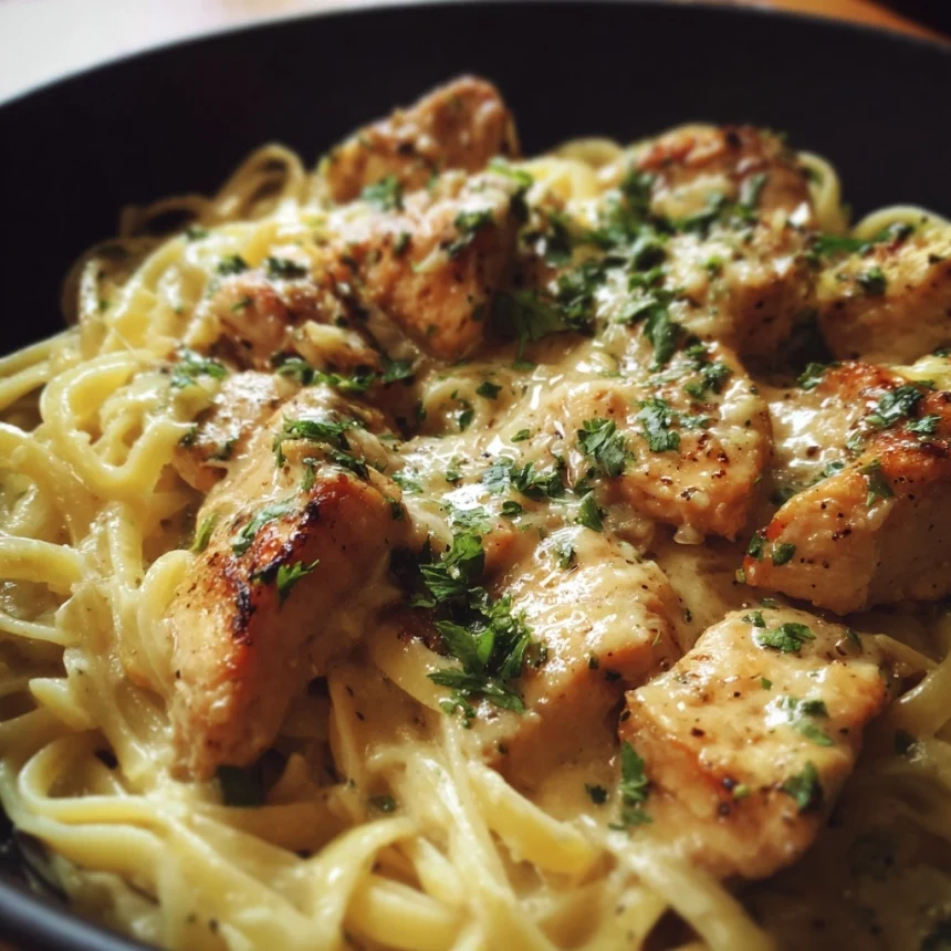Easy 30-Minute Creamy Garlic Parmesan Chicken Pasta