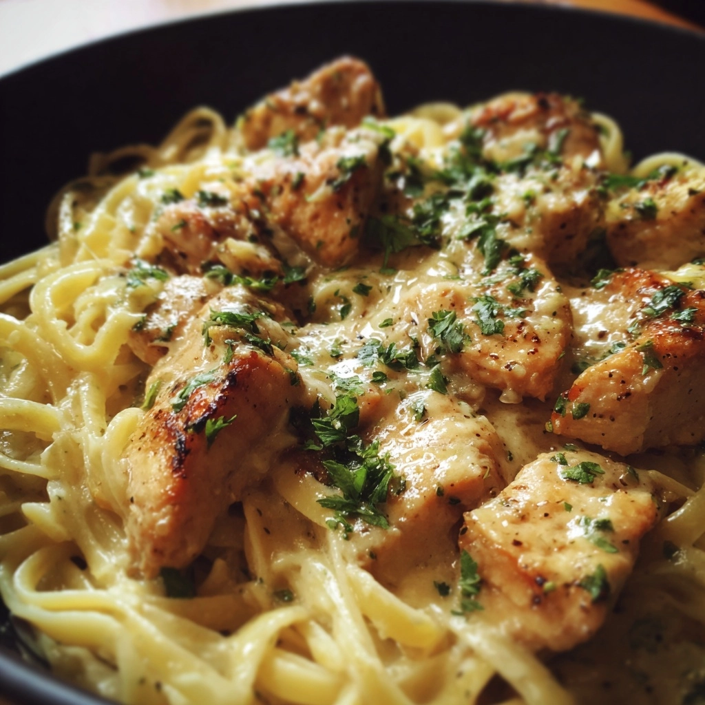 Easy 30-Minute Creamy Garlic Parmesan Chicken Pasta