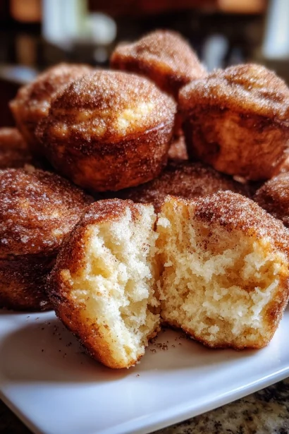 Grandma’s Fluffy Cinnamon Sugar Donut Muffins Recipe