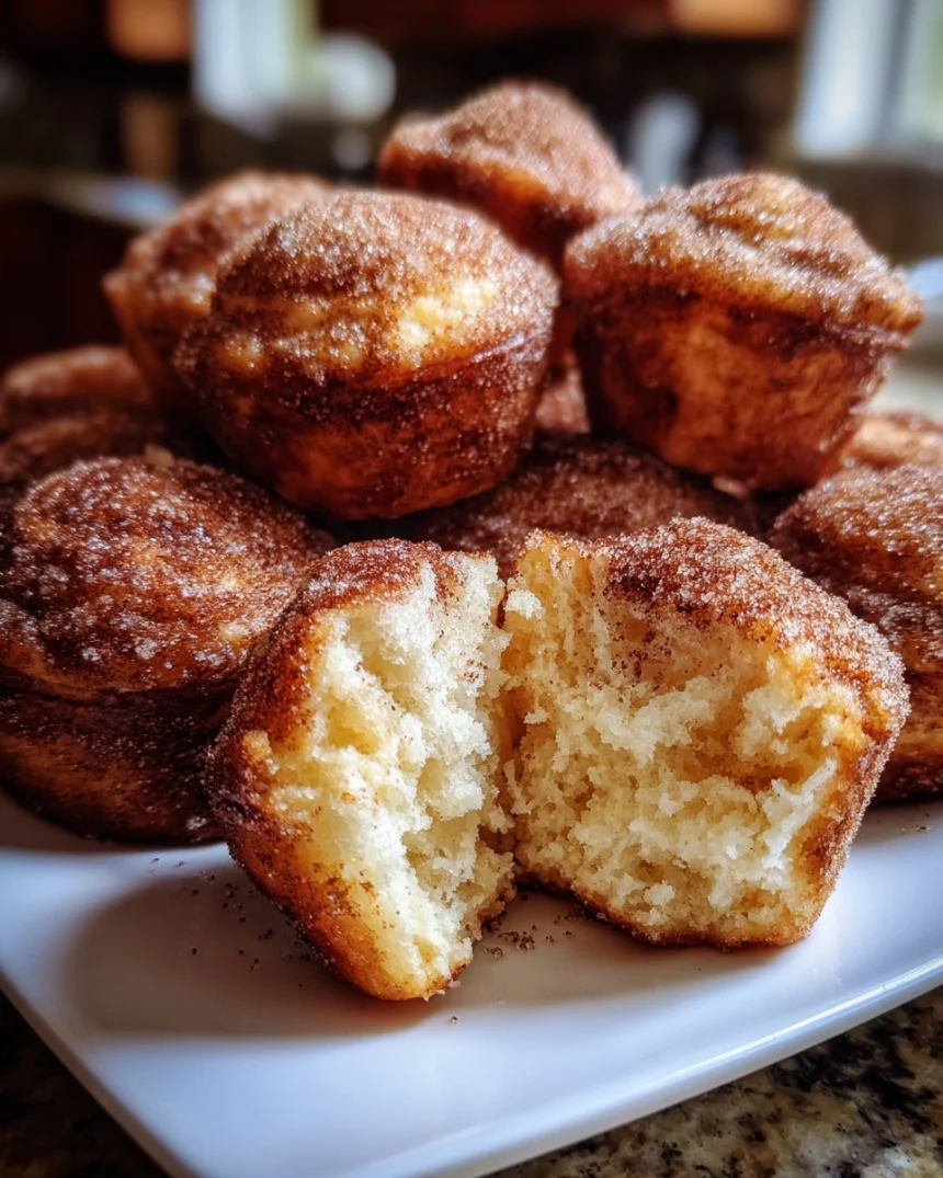Grandma’s Fluffy Cinnamon Sugar Donut Muffins Recipe