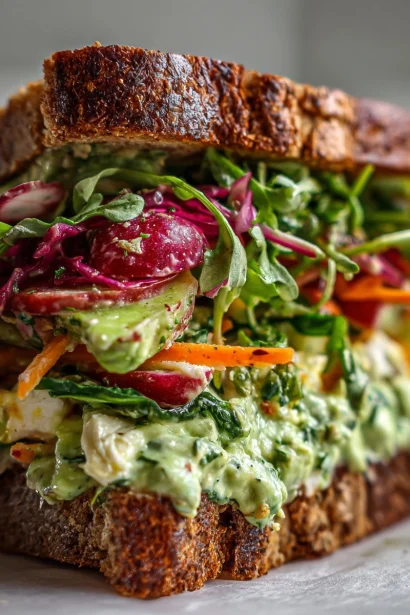 Green Goddess Salad Sandwich - Plant Based RD