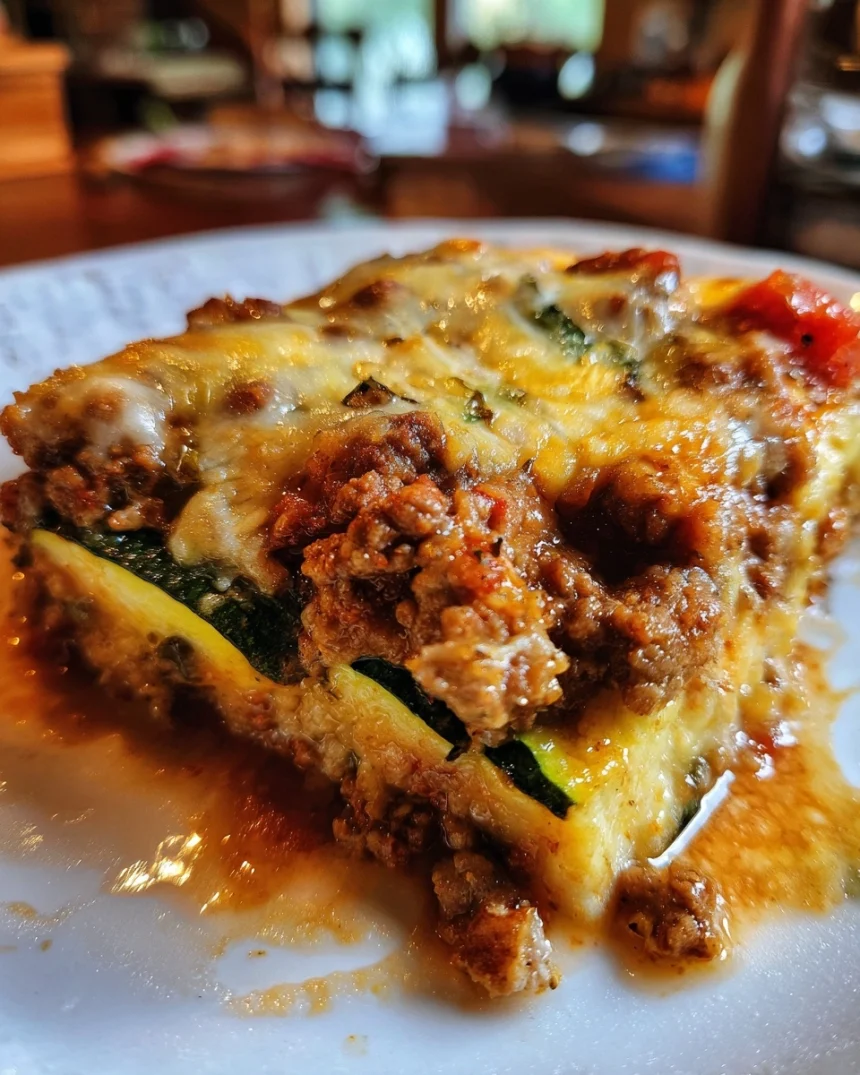 Ground Beef Zucchini Bake – Low Carb Recipe