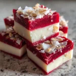 Halloween Vampire Coconut Blood Fudge