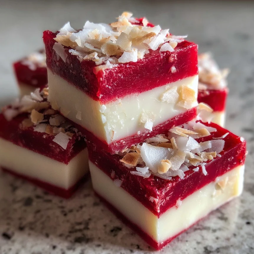 Halloween Vampire Coconut Blood Fudge