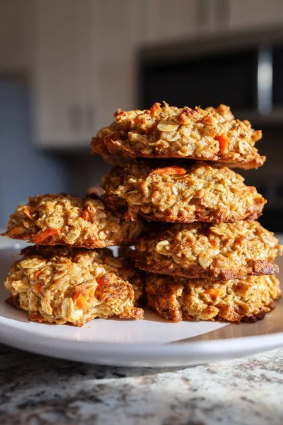 Healthy Carrot Cake Oatmeal Cookies