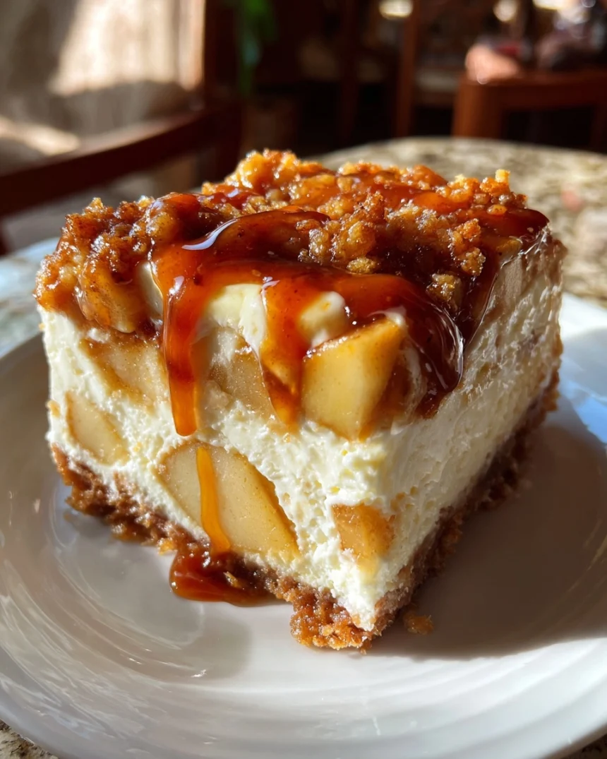 Irresistible Caramel Apple Cheesecake Bars Recipe