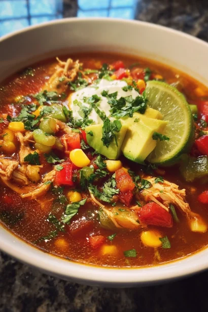 Irresistible Easy Chicken Taco Soup Recipe for Comfort Food