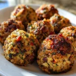 Irresistible Festive Stuffing Spheres for Holiday Joy