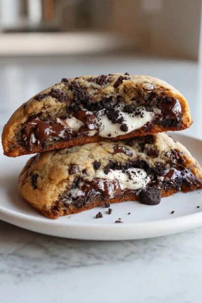 Irresistible Oreo Stuffed Chocolate Chip Cookies Recipe