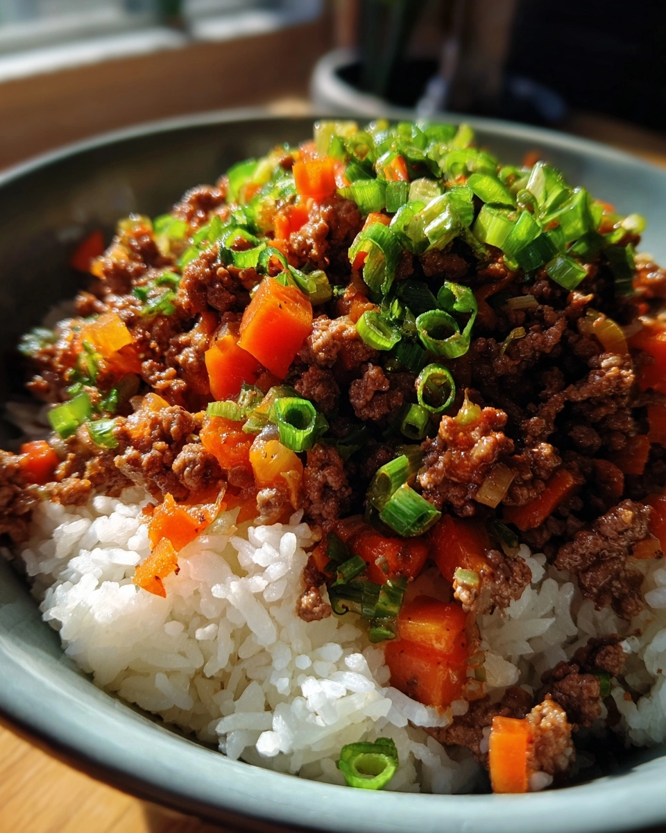 Korean Ground Beef Bowl