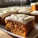 Old-Fashioned Pumpkin Bars with Cream Cheese Frosting