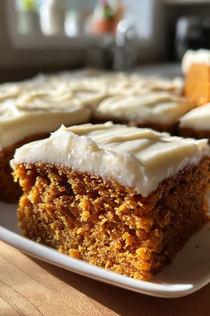 Old-Fashioned Pumpkin Bars with Cream Cheese Frosting