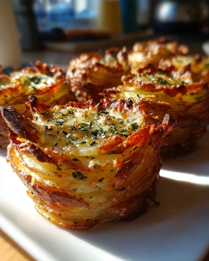 Parmesan Potato Stacks – Muffin Tin Recipe