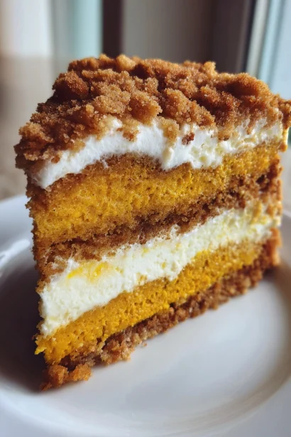 Pumpkin Cream Cheese Crumb Cake Recipe