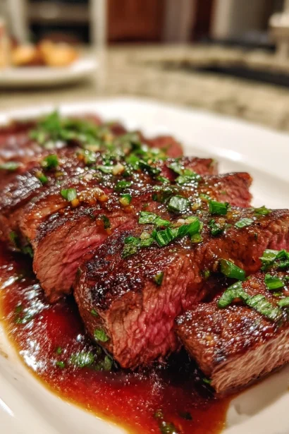 Savory Bavette Steak and Sherry Shallot Sauce Recipe