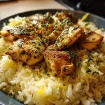 Slow Cooker Lemon Herb Chicken and Rice