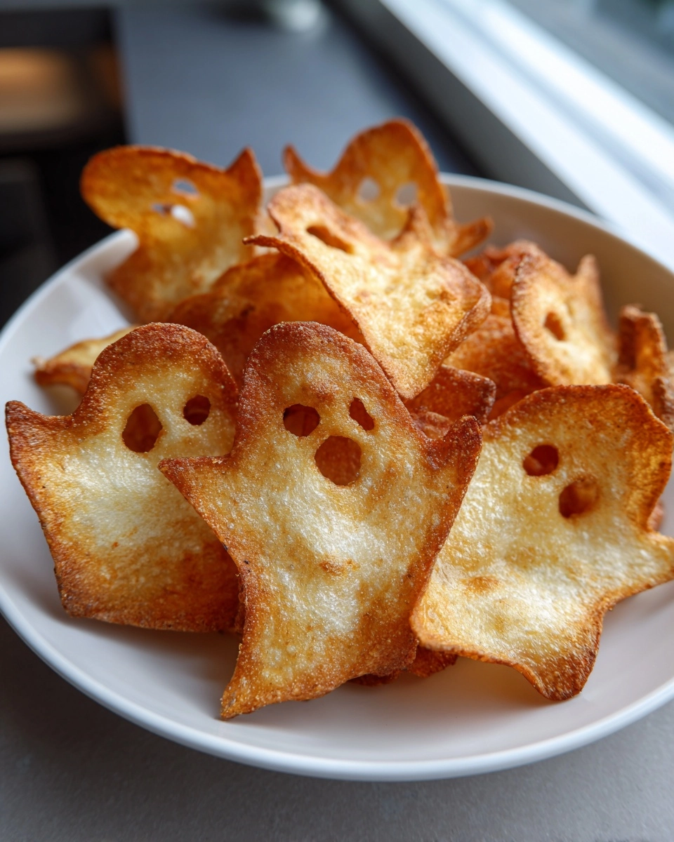 Spooky Baked Ghost Chips a Crunchy Halloween Delight