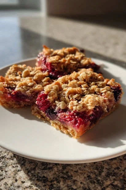 Vegan Berry Crumble Bars | Wellness by Kay