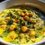 Vegan Garlic Chickpea Soup