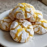 Vegan Lemon Crinkle Cookies