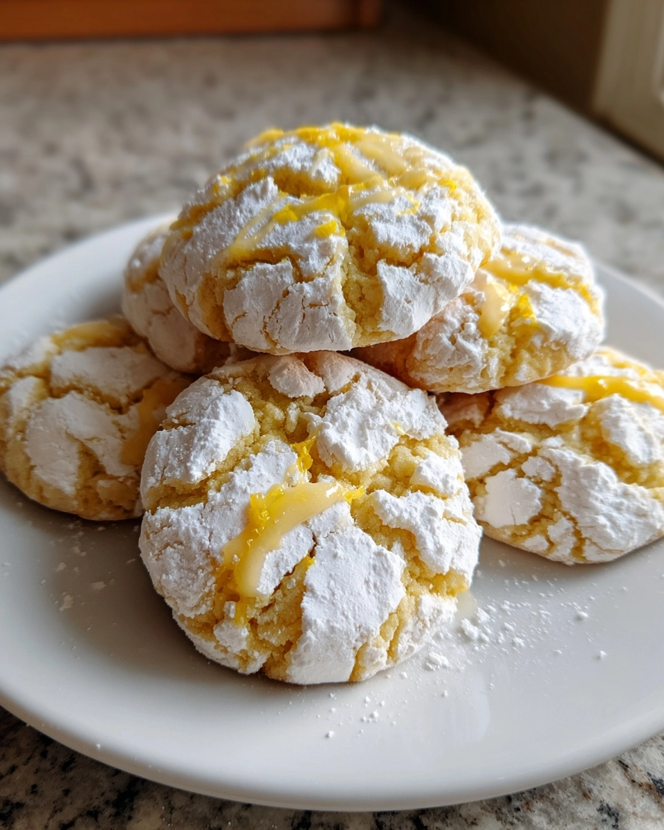 Vegan Lemon Crinkle Cookies