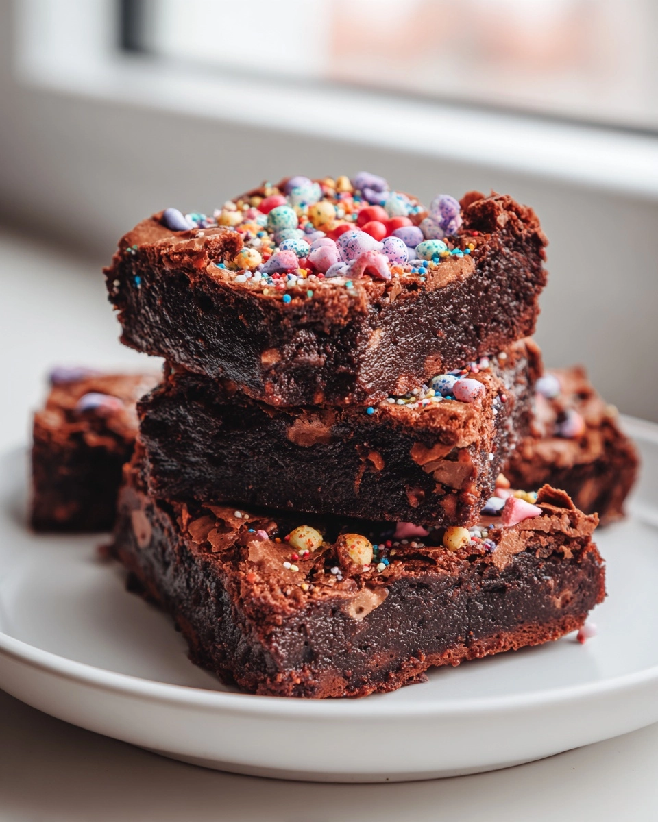 vegan homemade cosmic brownies - The Baking Fairy