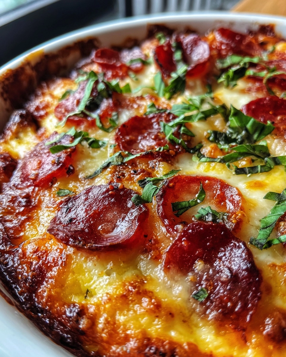 20-Min Low-Carb Crustless Pizza Bowl | Saucy & Satisfying