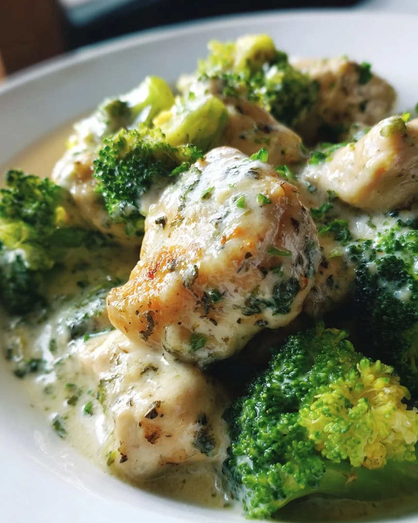 Cheesy Keto Crockpot Chicken & Broccoli | Dump, Set, Done