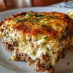 Cheesy Keto Ground Beef Casserole (Ready in 30 Minutes!) – keyword: keto ground beef casserole