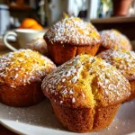 Cozy Morning Treat: Irresistible Orange Cardamom Muffins