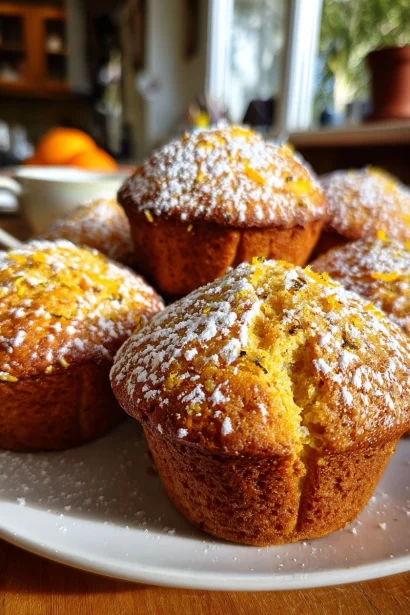Cozy Morning Treat: Irresistible Orange Cardamom Muffins